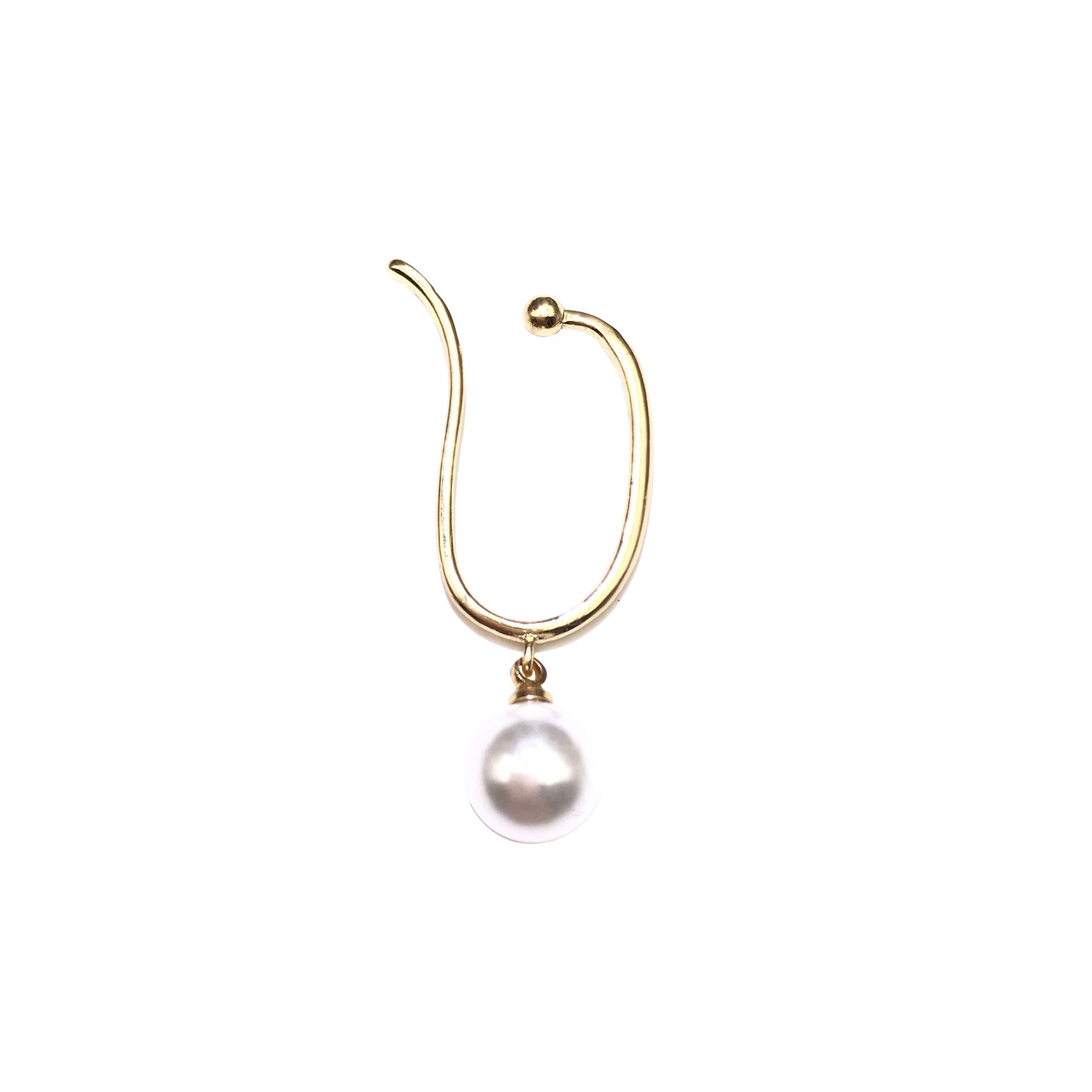 Minimalist Simulated Round Small Pearl Ear Cuff Earrings For Women