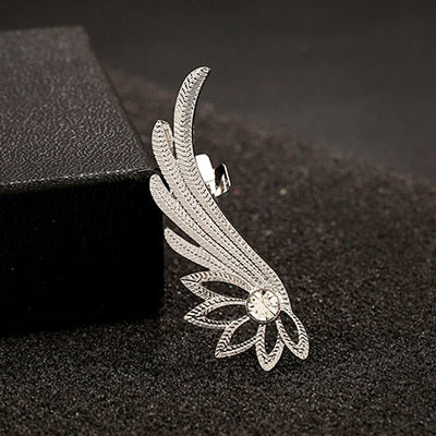 Fashion Alloy Feather Ear cuff Clip on Earrings